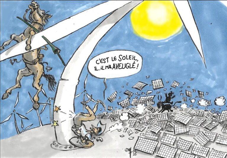 Dessin de Nicolas Waeckel : le blackout ibérique et la « faute-au-voltaïque »